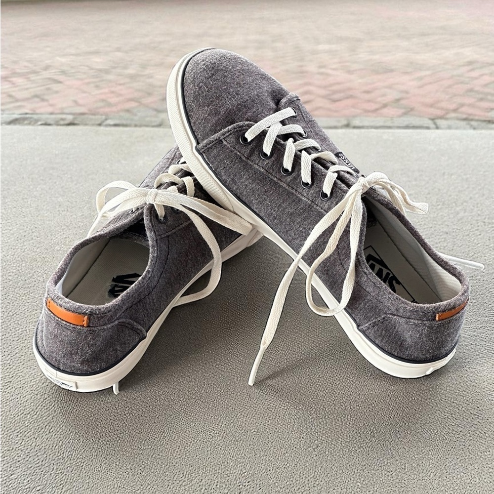 Vans Ortholite Women’s Stylish Gray Low Top Casual Canvas Sneakers Size 8